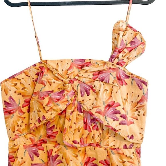 Farm Rio Banana Sunshine Bow Top Jumpsuit XS - Picture 8 of 12